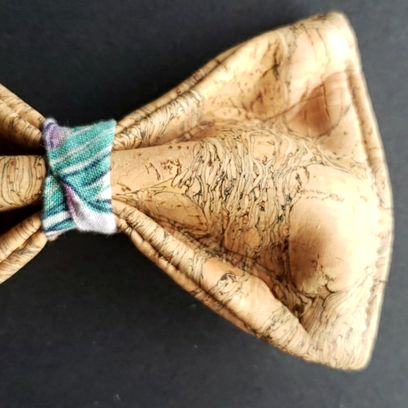 Funky Cork and Fabric Bowtie bundle x3 - Picture 4 of 6